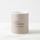 Mug Plaque moderne minimaliste Votre nom (Centre)