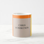 Mug Plaque moderne minimaliste Votre nom (Centre)
