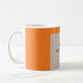 Mug Plaque moderne minimaliste Votre nom (Gauche)