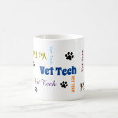 Mug plaque papier vet tech (Centre)