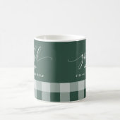 Mug Plaqué Vert et Blanc Grateful Thankful Blessed (Centre)
