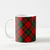 Mug Plaque vert rouge tartan MacDuff (Gauche)