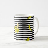 Mug Plaques de banane de dessin animé : style rétro. (Devant droit)