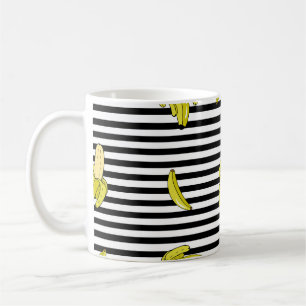 Mug Plaques de banane de dessin animé : style rétro.