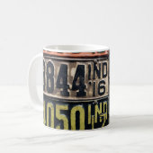 Mug Plaques de licence vintages (Devant gauche)
