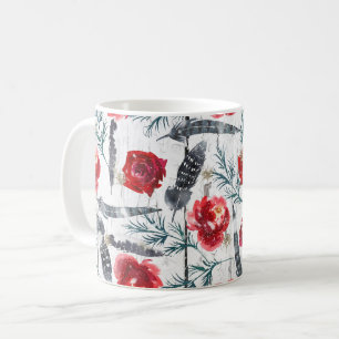 Mug Plaques en bois de Noël Floral