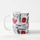 Mug Plaques en bois de Noël Floral (Gauche)