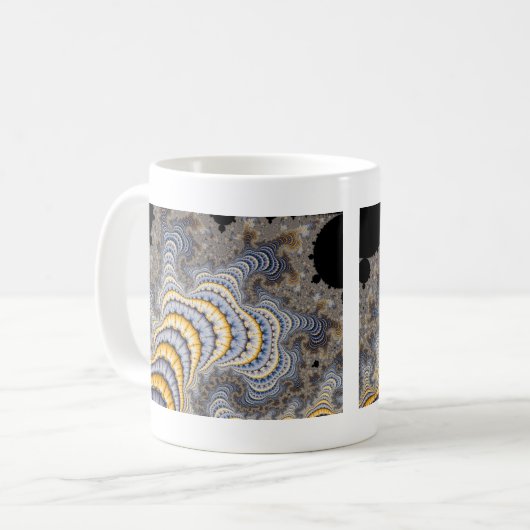 Mug Plaques fractales - fractales (Devant gauche)
