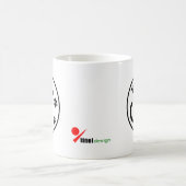 Mug Plaques silencieuses - Silhouette de chat minimale (Centre)