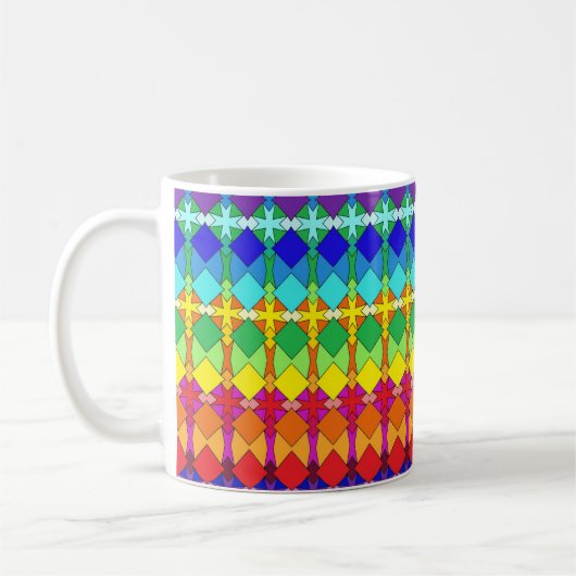 Mug Plaques vibrantes géométric (Gauche)