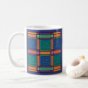 Mug Plaques vibrantes géométric