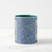 Mug Plat Au Milieu Des Fleurs D'Hydrangée (Centre)