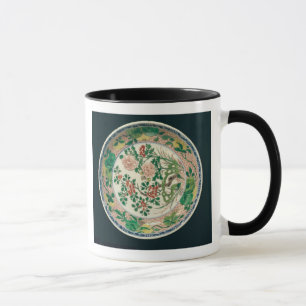 Mug Plat avec la décoration de verte de famille