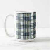 Mug Plat blanc blanc vert bleu Denim Sage (Gauche)