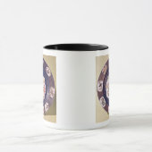 Mug Plat circulaire avec une scène musicale (Centre)