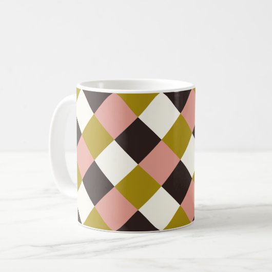 Mug Plat d'ivoire au chocolat rose or (Devant gauche)