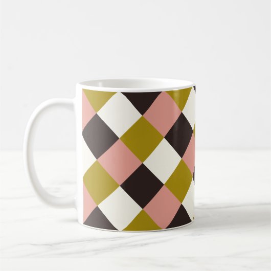 Mug Plat d'ivoire au chocolat rose or (Gauche)