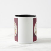 Mug Plat rose de Famille décoré (Centre)