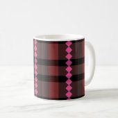 Mug Plat rouge et rose (Devant droit)