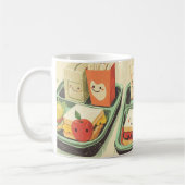 Mug plate de déjeuner scolaire illustrée dans un style (Gauche)