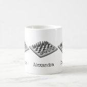Mug Plateau de Jeu d'Échecs et Pièces d'Échecs Art Vin (Centre)