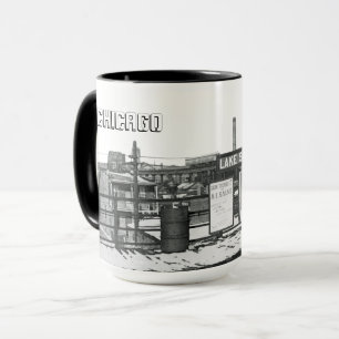 MUG PLATEFORME DE MÉTRO GRITTY CHICAGO LAKE STREET 195