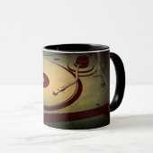Mug Platine Tourne-Disque Rétro Grunge Cool (Devant droit)