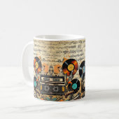 Mug Platines de lecture vintage (Devant gauche)