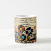 Mug Platines de lecture vintage (Centre)