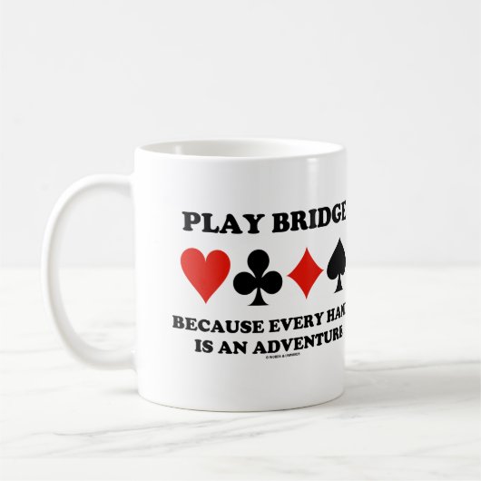 Mug Play Bridge Parce Que Chaque Main Est Une Aventure (Gauche)