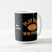 Mug Play Hard, Win Points  Retro Game Day Sports  (Devant droit)