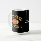 Mug Play Hard, Win Points Retro Game Day Sports (Devant gauche)