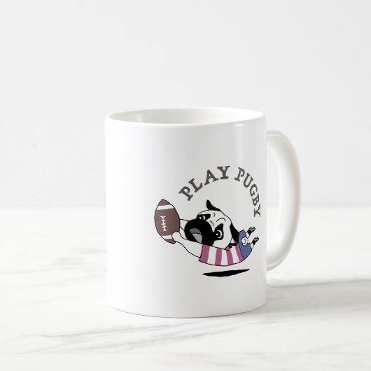 MUG ”PLAY PUGBY" (Devant droit)