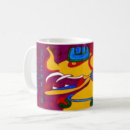 MUG PLAYA DEL CARMEN MAYA DU GLYPH COLOP U UICHKIN- (Devant gauche)