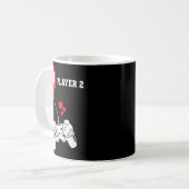 Mug Player 2 Valentines Day Gaming Matching Couple Gam (Devant gauche)