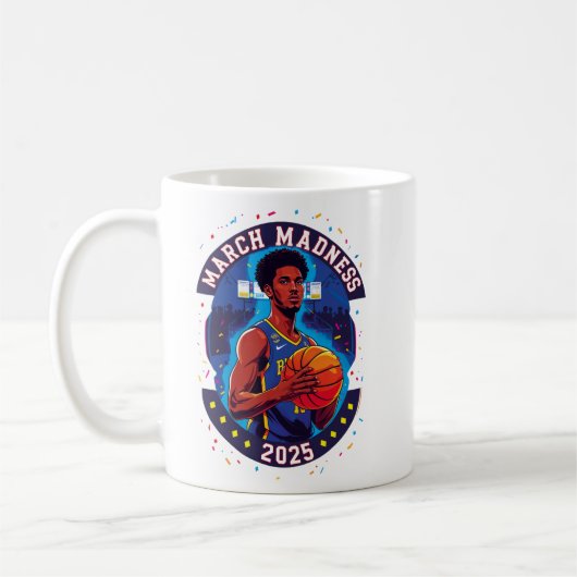 Mug Playera de Mujer Locura de marzo Baloncesto (Gauche)