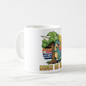 Mug Playful 80s Dino Hugging Tree Tee – Eco-Friendly ' (Devant gauche)