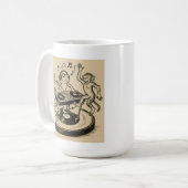 Mug Playful Animals in Traditional Japanese Scroll-Sty (Devant gauche)