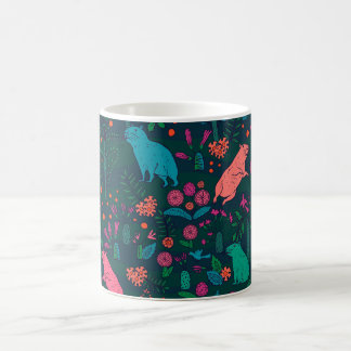 Mug Playful Capybara in the Forest – Tropical Seamless
