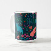 Mug Playful Capybara in the Forest – Tropical Seamless (Devant gauche)