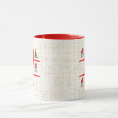 Mug Playful Christmas Trees and Gnome Tic Tac Toe Card (Centre)
