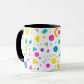 Mug Playful Neon Memphis Geometric Retro Pattern (Devant gauche)