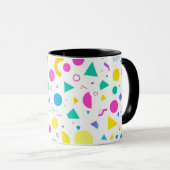 Mug Playful Neon Memphis Geometric Retro Pattern (Devant droit)