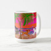 Mug Playful Poodles en Floride (Devant droit)