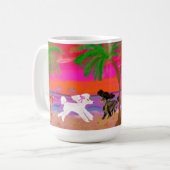 Mug Playful Poodles en Floride (Devant gauche)