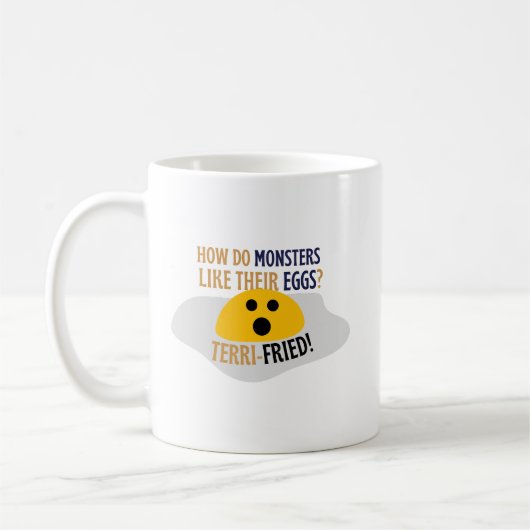 Mug Playful Simple Humor Dad Jokes Monsters Punny (Gauche)