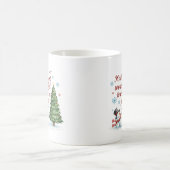 Mug Playful Snowman and Pine Tree Merry Christmas (Centre)
