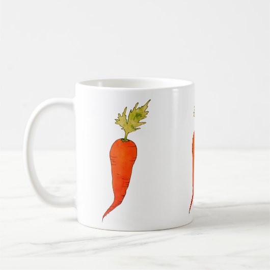 Mug Playful Watercolor Carrot (Gauche)