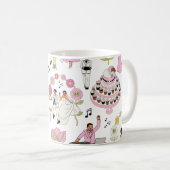 Mug Playful Wedding Celebration Illustrative Pattern  (Devant droit)