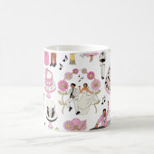 Mug Playful Wedding Celebration Illustrative Pattern  (Centre)